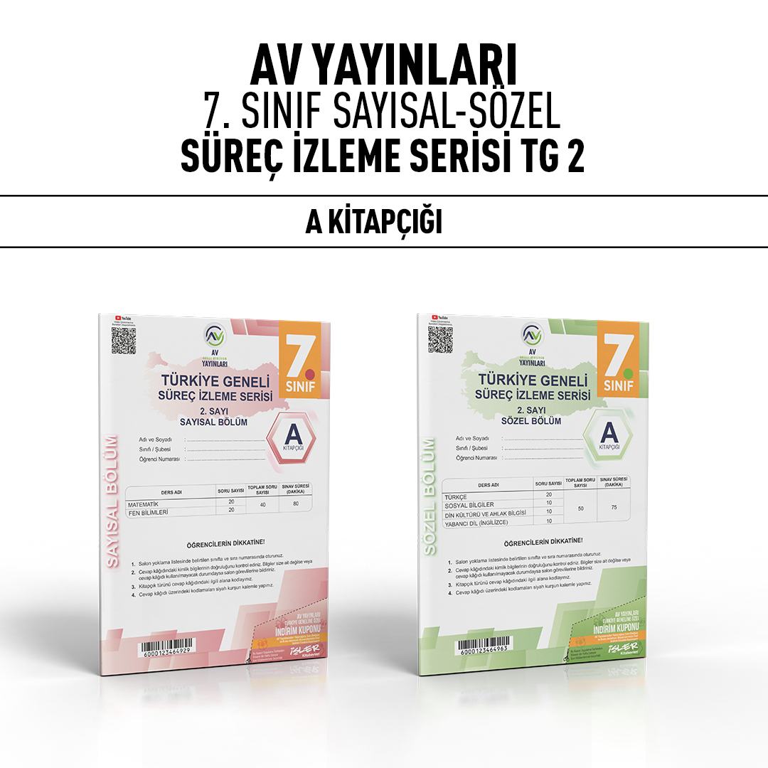 AV YAY. 07.SINIF TÜRKİYE GENELİ SAY/SÖZ 2-A -24-25